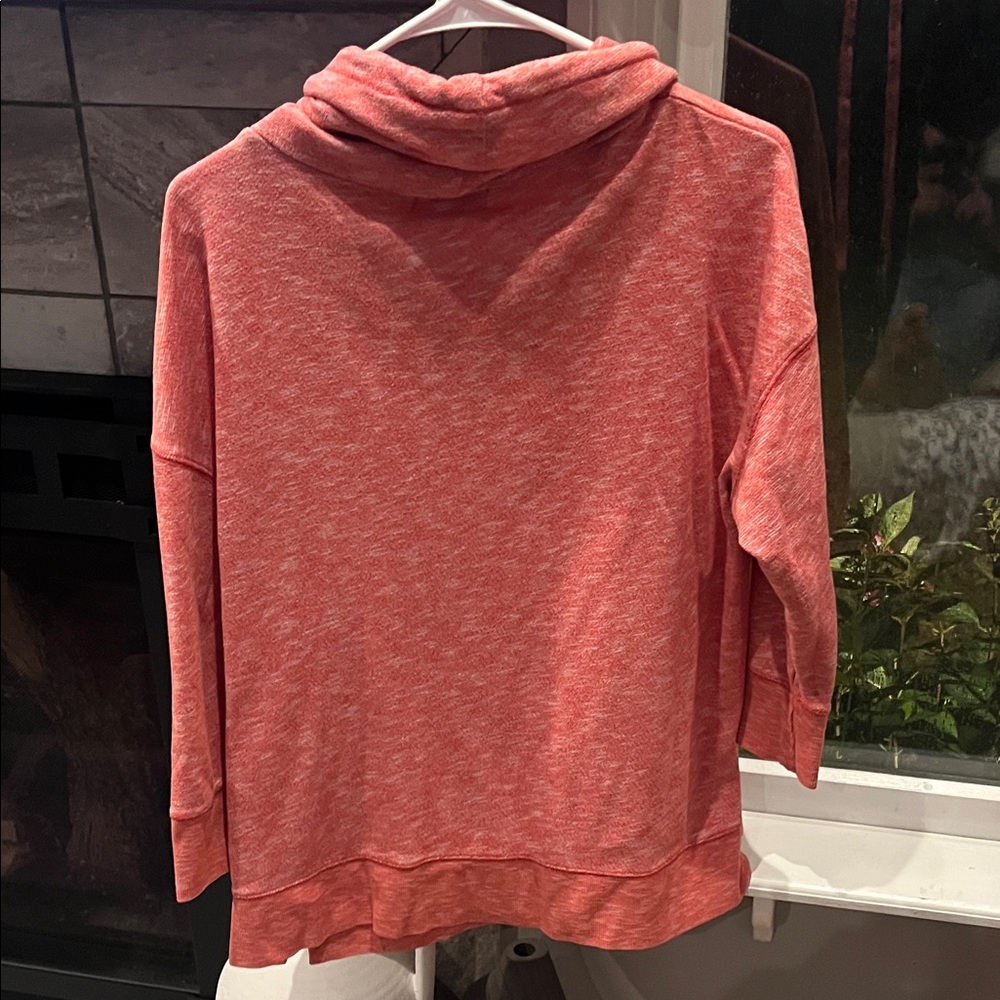 Liz Claiborne Women's Cowl Neck Sweater in Coral - Picture 3 of 3